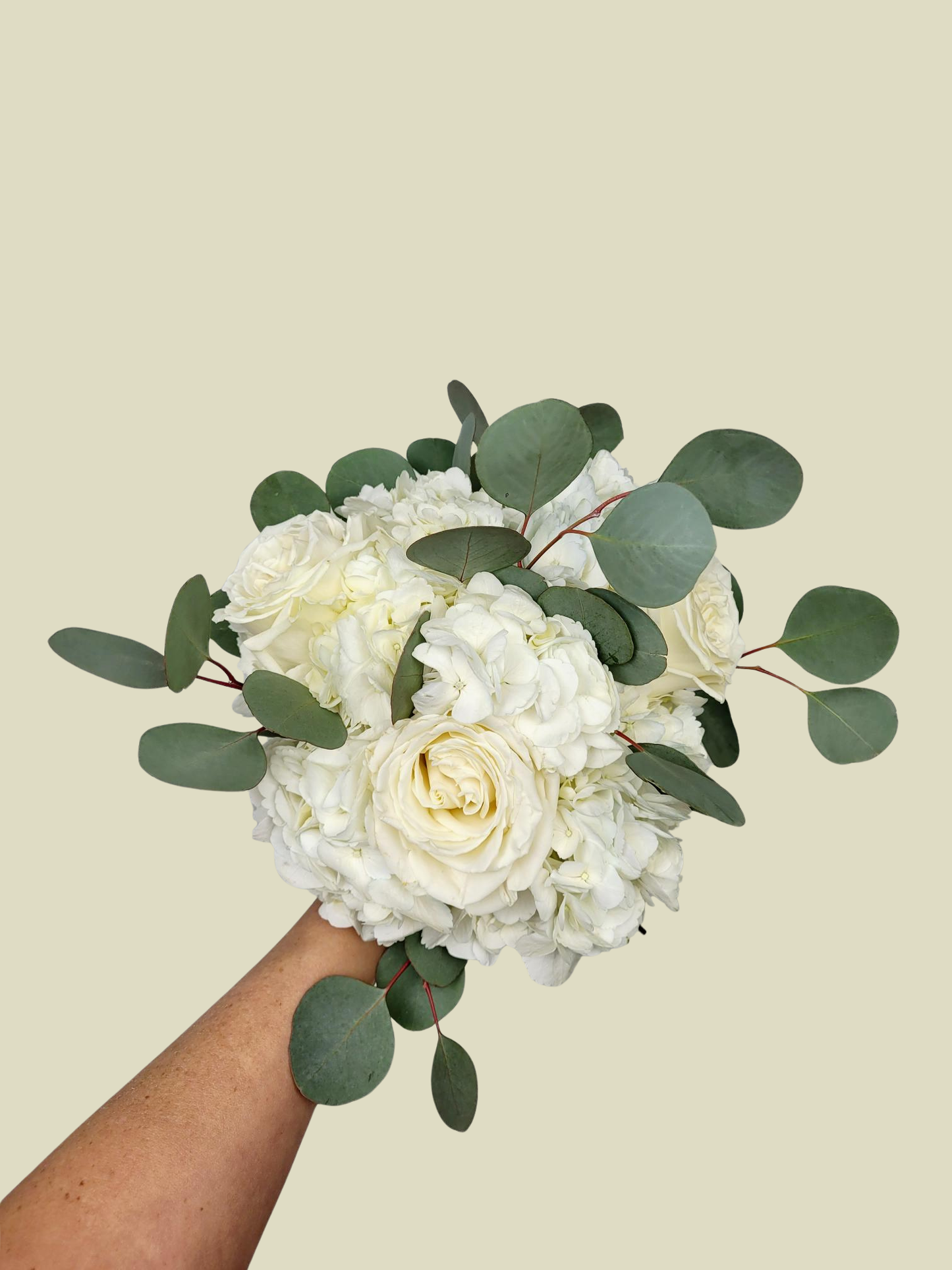 Simple White Bridesmaid Bouquet