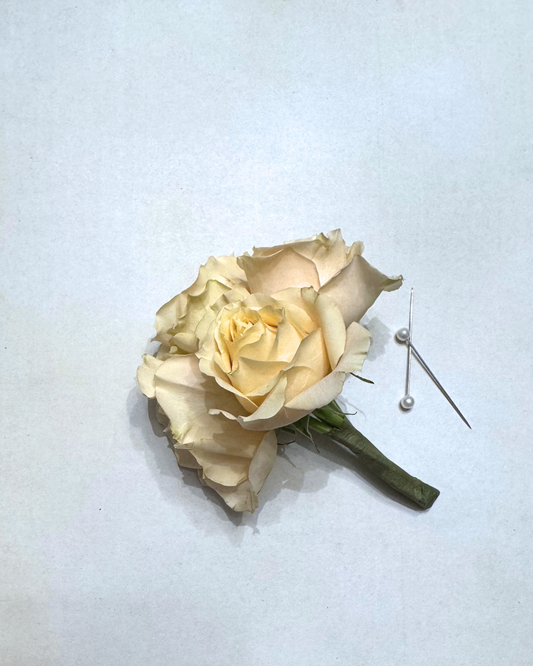 Spray Rose Boutonniere/Pin Corsage - Choose Your Color